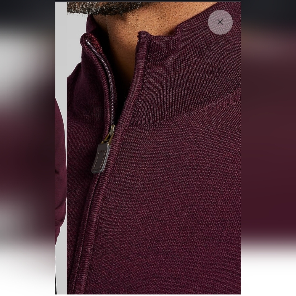 Joseph Abboud 100% Extra Fine Merino Wool Sweater - Picture 3 of 9